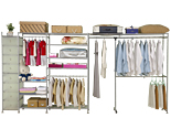 Closet Portable Storage Wardrobe - AHD-65-51 (A+B-1H4W+C-1H5W+D-2H1W)